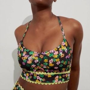 IVL floral scalloped bra size 6